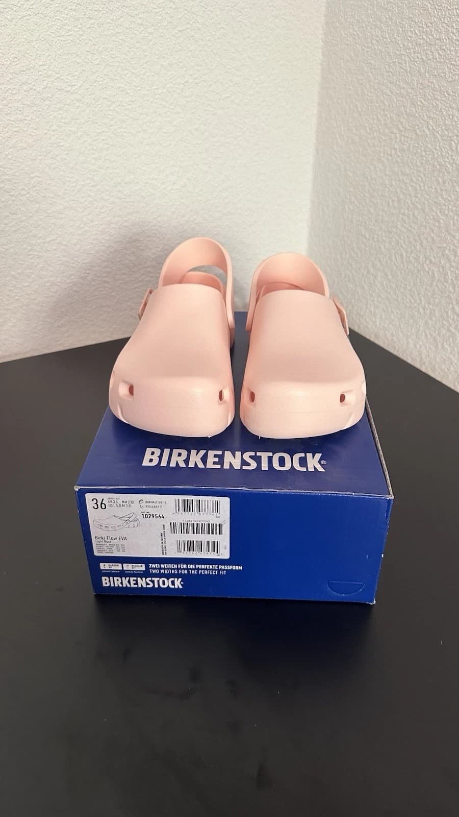 Birkenstock Birki Flow EVA Light Rose Gr. 36 Regular Fit Clogs Rosa