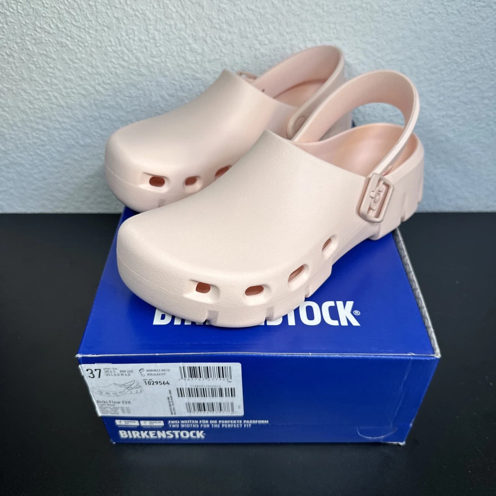 Birkenstock Birki Flow EVA LightRose Gr. 37 Regular Fit Clogs Rosa Normale Weite